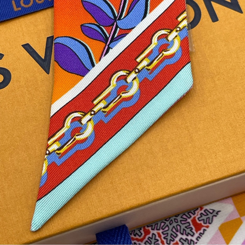 Louis Vuitton Capricorn ♑️ Astro BB Bandeau Neckerchief Twilly Scarf Wrap Rare - Picture 12 of 16